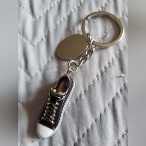 Black and White Sneaker Keychain